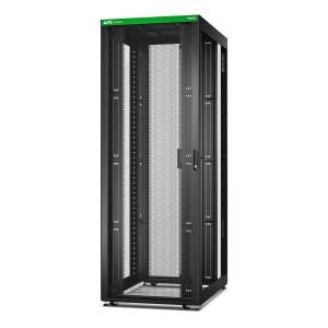 Easy Rack 800mm/48U/1200mm with Roof Castors Feet And 4 Brackets No Side Panels Bottom Black