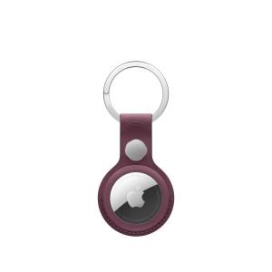 Airtag Finewoven Key Ring - Mulberry