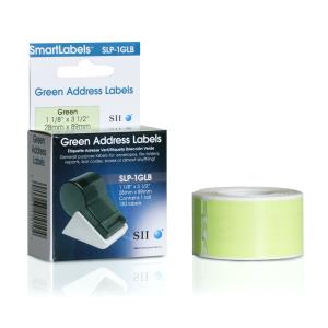 Label Green Slp-1glb 28x89mm 130 Lab/roll 2 Roll/box