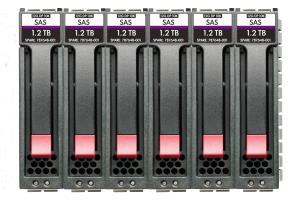 HPE MSA 7.2TB SAS 12G Enterprise 10K SFF (2.5in) M2 3 Years Wty 6-pack HDD Bundle