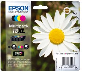 Ink Cartridge - 18xl Daisy - 6.6ml - Cyan/ Magenta/ Yellow - 11.5ml Black