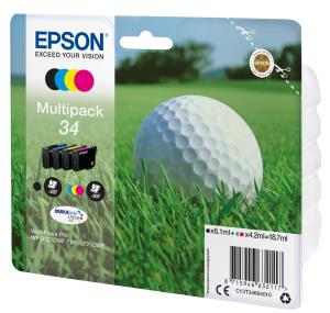 Ink Cartridge - 34 Golf Ball - Black - C/ M/ Y/ K