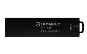 Ironkey D500s - 128GB USB Stick - USB 3.2 - FIPS 140-3 Level 3 (pending) - Aes 256-bit Encrypted