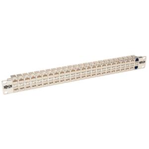 48-PORT 1U RACK CAT6A PATCH PANEL