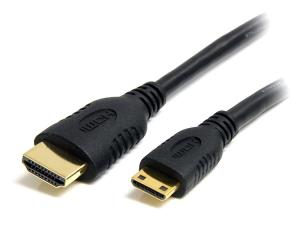 High Speed Hdmi Cable With Ethernet - Hdmi To Hdmi Mini- M/m 1m