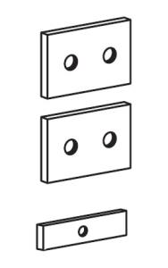 Peripheral Track Mount Bracket Kit For Cpu Holder Zinc