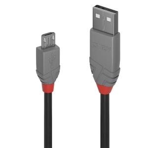 Cable - Anthra Line - USB 2.0 Type A To Micro-b - Black / Grey - 1m
