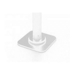 Free Standing Base 8in Rise Pole White
