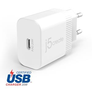 Pd Wall Charger - Nema Power Plug - 1x USB-c (female) 20w (eu)