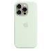iPhone 15 Pro Silicone Case With Magsafe - Soft Mint
