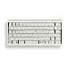 Corded G84-4100 Ultra-Low-Profile Compact Keyboard - USB + Ps/2 - Light Grey - Qwerty Uk