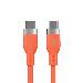 Hyperjuice Flex USB-c Silicone Charging Cable - Orange