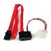 Slimline SATA Female To SATA With Low Profile4 Power Cable Adapter 36in