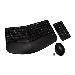 ERGONOMIC KEYBOARD MOUSE COMBO WIRELESS W/KEYPAD ENGLISH - UK U