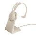 Headset Evolve2 65 UC - Mono - USB-A / BT - Beige - with Desk Stand