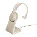 Headset Evolve2 65 MS - Mono - USB-A / BT - Beige - with Desk Stand