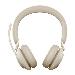 Headset Evolve2 65 MS - Stereo - USB-A / BT - Beige
