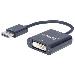 DisplayPort 1.2a Male To DVI-d Female, Active, 23cm Black