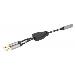 Headset Adapter Cable with Stereo Audio Aux Y-Splitter - 15cm