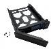 HDD Tray for 3.5in and 2.5in without key lock black plastic with 5x screws for 2.5in HDD tooless
