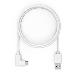 Right Angle Charging Cable - 2.0 USB-A to 90-Degree USB-C Cable 2m - White