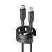 Data Transfer Cable - Racing USB-C to USB-C Cable 60W USB 2.0 1.2M Space Black