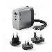 3x67 Rapid Power 67w Multi Country Gan Charger - Space Grey